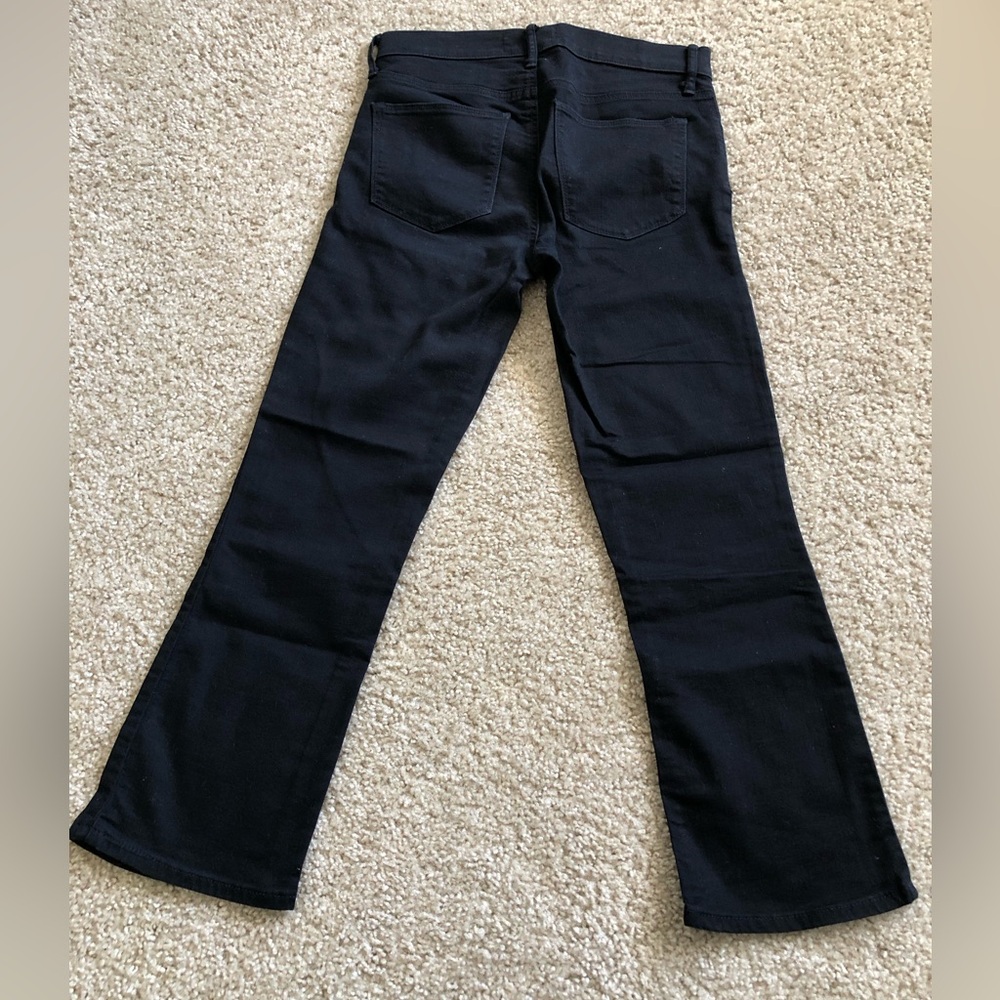 Gap Crop Flare High Rise Jean, black, size 27R, inseam 25”. - Picture 2 of 3